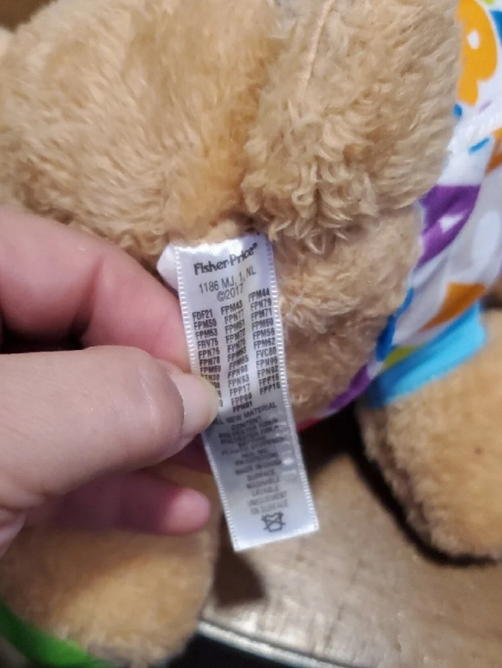 Fisher-Price Plush Learning Puppy with Blue Ears and Red Nose